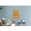Illustratie - Margarita - Sinaasappelschijf - Oranje Muursticker klein -plant
