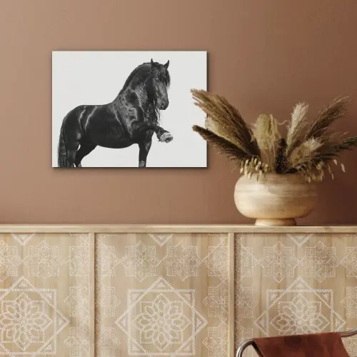 Fries - Hengst - Modern PET vilt klein -sfeer4