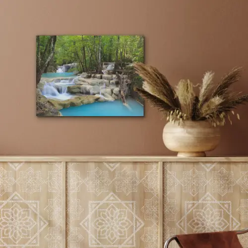 Waterval - Natuur  - Rivier - Bos - Water PET vilt klein -sfeer4