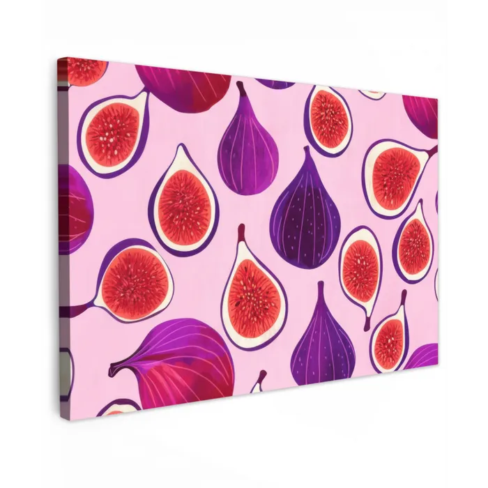 Vijgen - Roze - Paars canvas 2cm klein -z3d