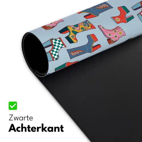 Laarzen - Patroon - Disco Muismat XXL klein 681 -sfeer2