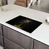 Bloembollen - Wit - Vaas - Minimalistisch Inductie beschermer vinyl 3mm klein -sfeer8