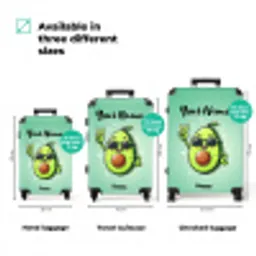 Appie avocado NBS - Handbagage koffer - Kinderen Unisex middel zzzzzzVergelijking_3EN