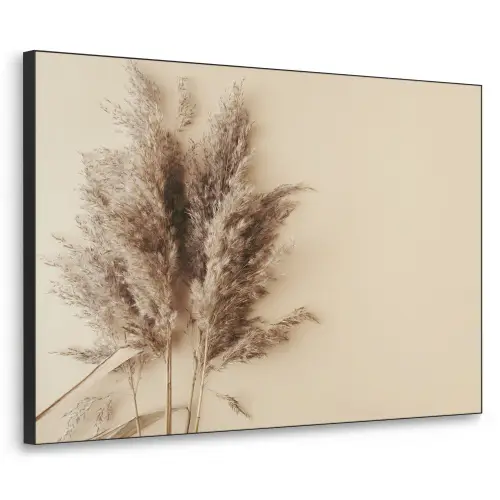 Graan - Pastel - Natuur Textielframe zwart klein -3d