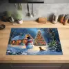 Kerstwonder - Winteravond - Kleurrijk Inductie beschermer vinyl 3mm klein -sfeer5