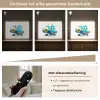 Vliegtuig - Blauw - Kinderen - Jongens Light Box met batterij (Wandlamp kind) middel -USP_dimbaarNL