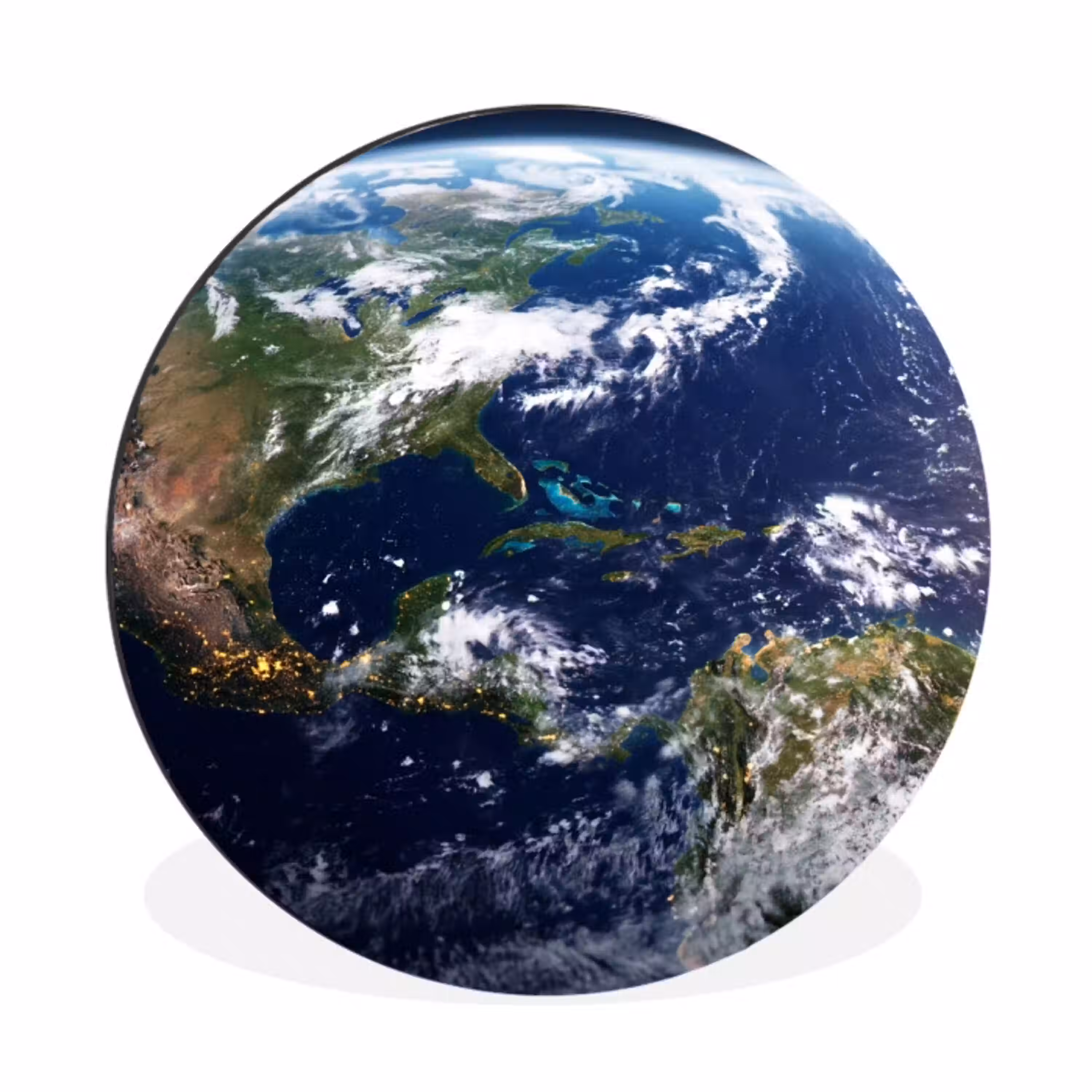 Planeet - Ruimte - Kosmos Wandcirkel aluminium klein -3d