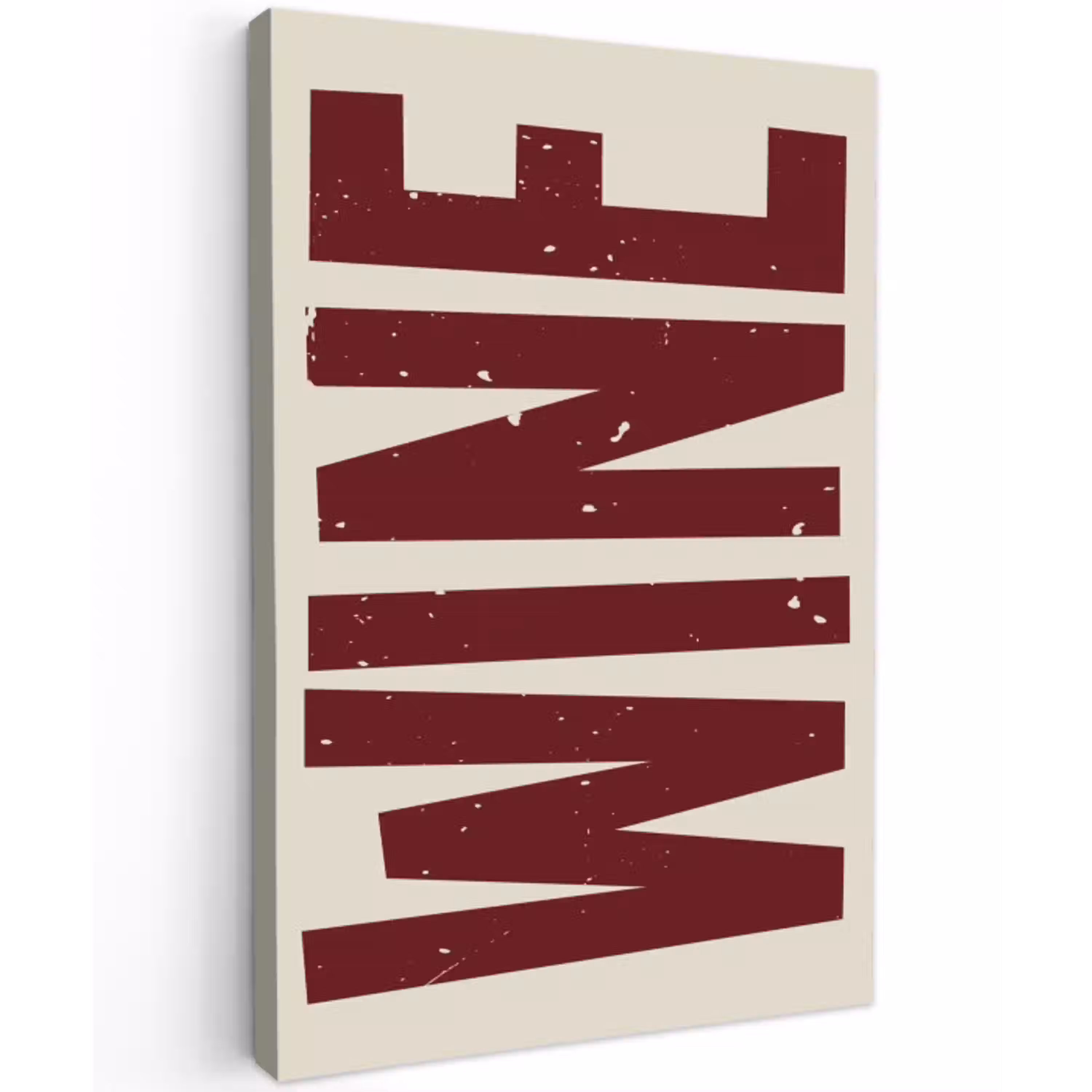 Wine - Red - Decoratie - Japandi canvas 2cm klein -z3d