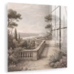 Terras - Stad - Uitzicht - Rivier plexiglas 5mm klein -zzzproduct_nieuw