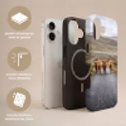 Schotse Hooglanders - Weg - Landschap - Kudde Toughcase MagSafe Apple iPhone 17 klein -USP_Lagen_FR