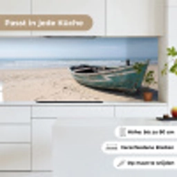Boot - Zandstrand - Zee keuken achterwand 2 middel -sfeer4_DE