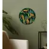 Jungle - Panter - Patronen - Jongens - Meiden - Planten Wandcirkel kunststof plaat 5mm dik klein -sfeer3