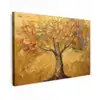 Goud - Boom - Abstract - Modern canvas 2cm klein -z3d