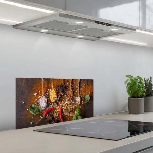 Smaakcontrasten en Texturen keuken achterwand spatscherm klein -3d_schuin