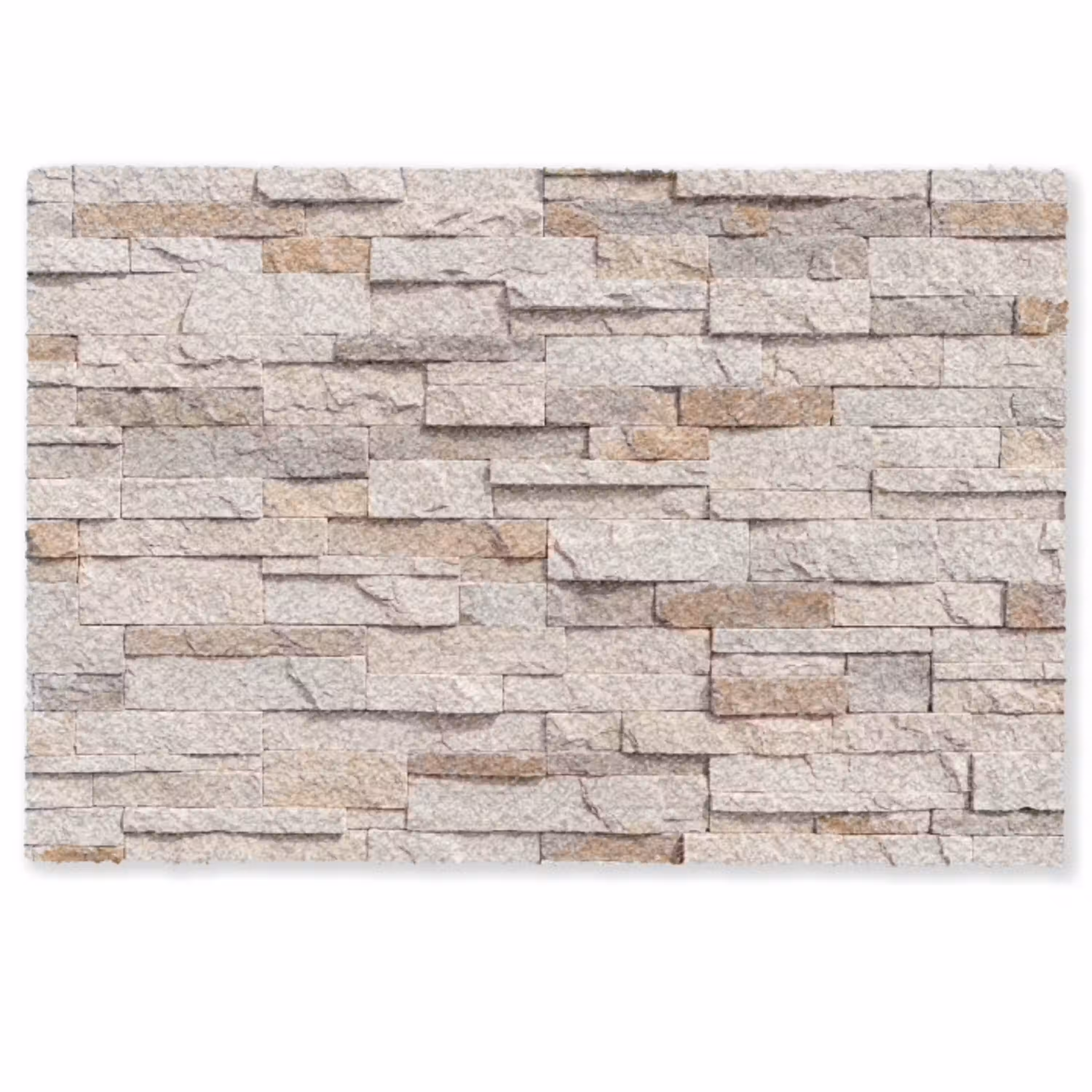 Steen - Muur - Textuur - Rustiek - Beige Deurmat klein -zkaufland3d