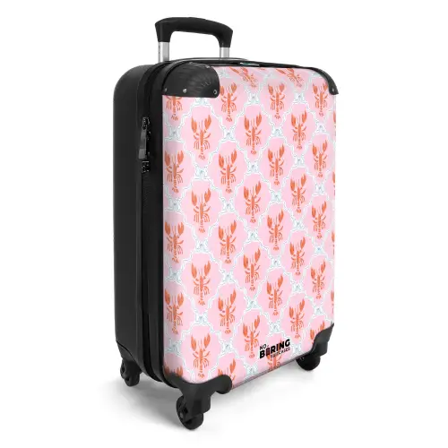 Kreeft illustratie roze NBS - Handbagage koffer - Volwassenen Unisex middel -productfoto_3d