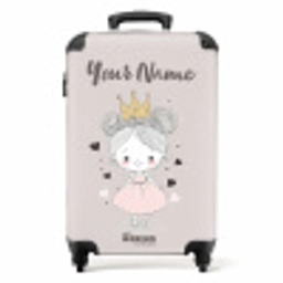 Prinses met knotjes NBS - Handbagage koffer - Kinderen Unisex middel -productfoto_recht