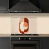 Illustratie - Abstract - Vormen - Rood keuken achterwand spatscherm klein -sfeer1