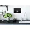 Knoflook - Zwart - Wit Muursticker klein -keuken