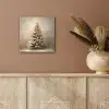 Kerst - kerstboom - Sneeuw - Art aluminium wit klein -sfeer4