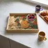 Kat - Sierlijk - Bloemen Dienblad Rechthoek middel -sfeer2