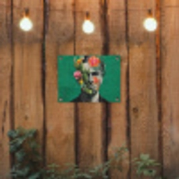 Man - Planten - Groen tuinposter los doek klein -sfeer1