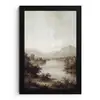 Klassiek - Landschap - Sereen fotolijst zwart zonder passe partout klein -3d