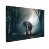 Olifant - Dieren - Licht - Bos - Natuur - Wilde dieren canvas 2cm klein -z3d