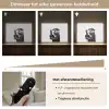 Wijnfles - Otter - Zwart Light Box met batterij (Wandlamp) middel -USP_dimbaarNL