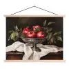 Granaatappels - Klassiek - Vintage textielposter latten blank klein -3d