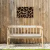 Luipaardprint - Bruin - Courage - Sierlijk Tuinposter op houten frame 2 cm dik klein -sfeer4