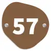 Bruin- Traditioneel Naambord Organisch middel -3d