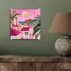 Stad - Roze - Palmbomen plexiglas 5mm klein -sfeer3