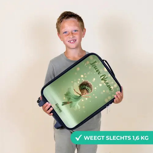 Dansende fee in groen licht Kinderkoffer - Zwart klein -sfeer4_NL