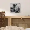 Zebra's - Zwart - Wit aluminium wit klein -sfeer3