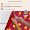 Rood - Donker - Patroon - Sinaasappels keuken achterwand spatscherm klein 900 -spatscherm_NL