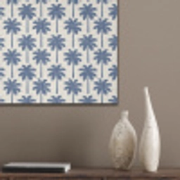 Symmetrisch - Palm - Blauw PET vilt klein 837 -sfeer6_closeup