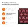 Bloemen - Waaier - Paars Inductie beschermer vinyl 3mm klein 276 -zzzzzzz-td-ups