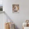 Kerst - Gnome - Bord - Kleurrijk tuinposter los doek klein -sfeer8