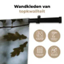Eikel - Eikenblad - Bos - Herfst - Natuur Wandkleed katoen klein -sfeer2