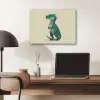Dinosaurus - Turquoise - Stekels PET vilt klein -sfeer5