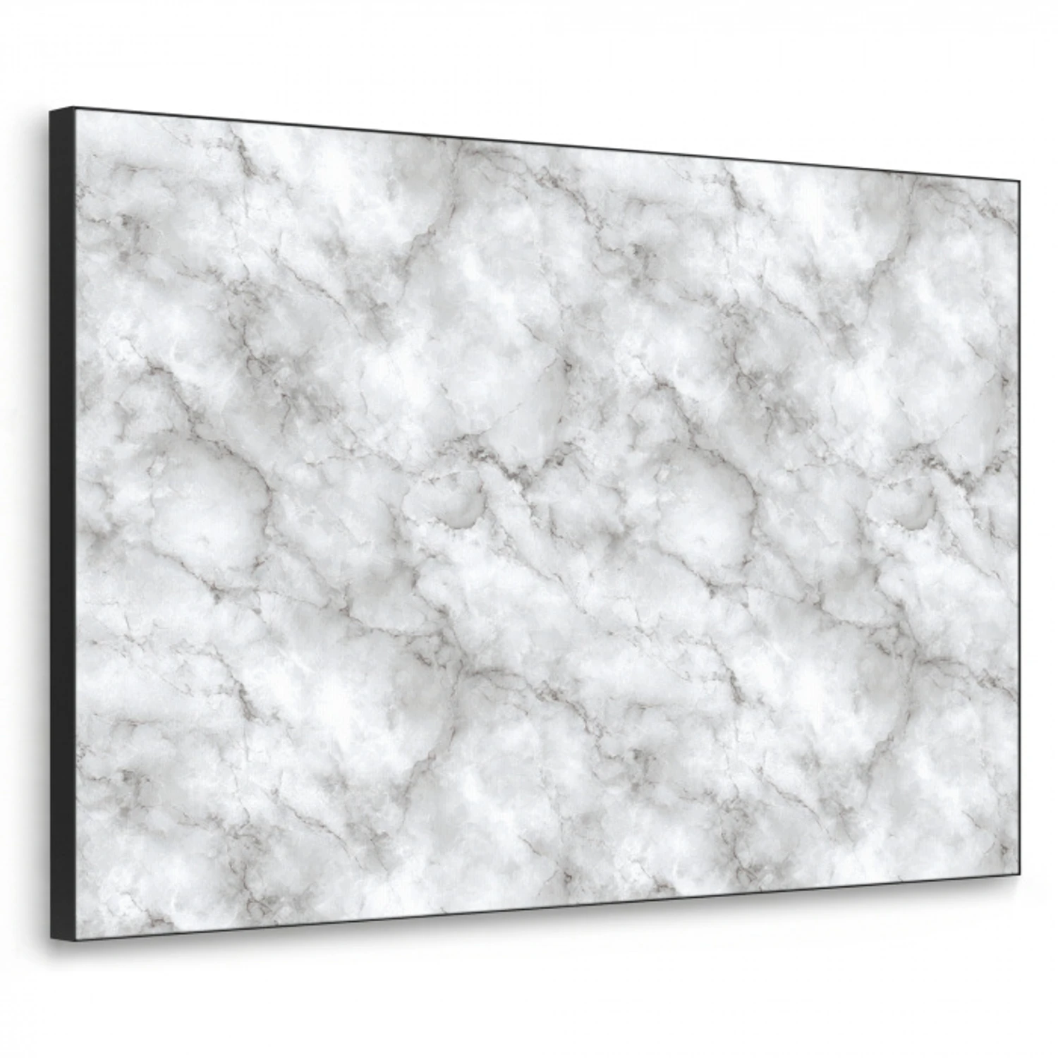 Grijs - Marmer - Klassiek - Aders Textielframe zwart klein 947 -3d