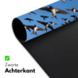 Zwaluwen - Vliegen - Blauw Muismat XXL klein -sfeer2