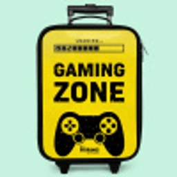 Zwart-geel met gaming zone Kinderkoffer - Zwart klein -zzz_website3d_nbs2