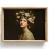 Bloemenstilte - Vrouw - Portret Dienblad Rechthoek middel -z3d_shopping