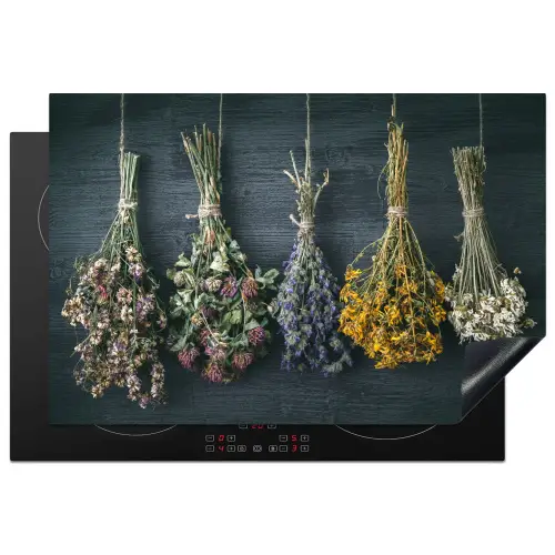 Droogbloemen - Bloemen - Boeket - Stilleven - Touw - Bundel Inductie beschermer vinyl 3mm klein -3d