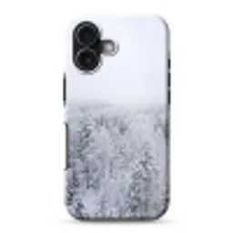 Bos - Sneeuw - Winter - Natuur - Wit Toughcase MagSafe Apple iPhone 17 klein -3d