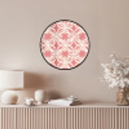 Roze - Bloemenmotief - Wit - Modern Fotolijst rond zonder passe partout klein 856 -sfeer3