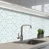 Patroon - Lijn - Design - Groen keuken achterwand 2 middel 871 -3d_schuin