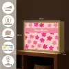 Bloemen - Patroon - Roze Light Box met batterij (Wandlamp kind) middel -USP_websiteoverzichtNL
